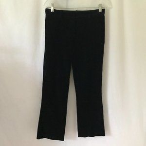 Theory Black Velvet Cropped Pants